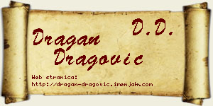 Dragan Dragović vizit kartica
